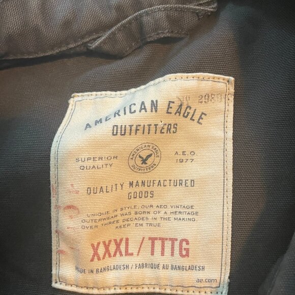 Waxed America Eagle Outfitters Military Field Jacket Parka XXL - Picture 2 of 8